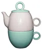 007, Tea for One Teekanne beige, Teetasse + Deckel mint Produktbild-Vorschau 1