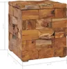 The Living Store Tabouret avec espace de rangement en teck Voir les images du produit 7