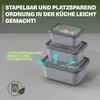Pojemniki do przechowywania żywności Viwares w zestawie 6 Podgląd zdjęcia produktu 2