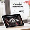 A Lenovo Tab M9 tablet is displayed on a wooden surface, showcasing its screen with marketing text and graphics. Podgląd zdjęcia produktu