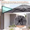 COSTWAY Parasol, diameter 270 cm, hangparasol, 360° Productafbeelding-voorbeeld 5