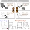 2-dílný elastický obal na pohovku Stretch Couch Cover Obal Náhled obrázku produktu 6