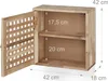 Armoire murale Relaxdays, noyer, 2 compartiments, fermeture Voir les images du produit 4