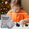 Origami-Katzen-Set, 50 3D-Papierkatzen, Bastelspaß Náhled obrázku produktu