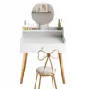 Make-Up Márnosť So Zrkadlom Biela Škandinávsky Loft Štýl Náhľad obrázku produktu 1