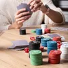 Zestaw do gry w pokera, 500 żetonów, 2 talie kart, kostki, Podgląd zdjęcia produktu 15