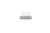 A silver door handle is shown against a white background. Produktbild-Vorschau