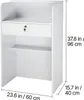 SucceBuy Recepčný pult 60 cm dlhý, obdĺžnikový recepčný Náhľad obrázku produktu 8