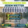 tillvex Balkonmarkise 200 cm Blau/Grau Gelenkarm Markise Produktbild-Vorschau 4