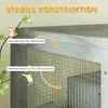 PawHut Hamsterkäfig aus Holz 4 Etagen Zwerghamster 65 x 45 Produktbild-Vorschau 6