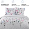 Bettwäsche 240x220 cm. 3 teilig set, geblümt,100% Produktbild-Vorschau 3