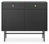 Selsey Divenos - Sideboard 2-türig, Schwarz, 104 cm Produktbild-Vorschau 6