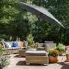 SONGMICS Sonnenschirm Ø 300 cm mit 32 LED-Lämpchen Produktbild-Vorschau 3