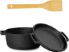 Ø24 cm Topf 4L Gusseisen mit Deckel-Bratpfanne mit Produktbild-Vorschau 1