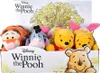 A box of Winnie the Pooh plush toys with a drawing of a tree on the background. Produktbild-Vorschau