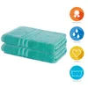 Lavea® 2er Set Duschtuch 70x140, Doppelpack, 100% Baumwolle Produktbild-Vorschau 3