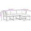 4-tlg. Garten-Lounge-Set mit Kissen Weiß Massivholz Kiefer Produktbild-Vorschau 9