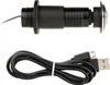 A digital peephole camera and a USB cable are shown against a white background. Produktbild-Vorschau