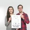 Mr. & Mrs. Panda Bild Eisbär Faul DIN A3 - Weiß - Geschenk, Produktbild-Vorschau 3