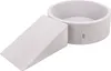 A light gray foam play set consisting of a wedge and a circular pit, shown against a white background. Produktbild-Vorschau
