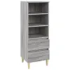 vidaXL Deska barowa szara Sonoma 40x36x110 cm Materiał Podgląd zdjęcia produktu 2