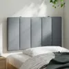Cuscino Testiera Hanko Grigio Chiaro 90 cm in Tessuto Anteprima dell’immagine prodotto 2