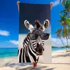 FEBE Strandtuch XXL Zebra 100x180 cm Badetuch Groß 100% Produktbild-Vorschau 3