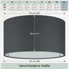 Wogati® Premium Lampenschirm E14/E27 Baumwolle|Farbe: Produktbild-Vorschau 3