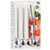 Excellent Houseware słomki do picia stalowe łyżeczki do Podgląd zdjęcia produktu 4