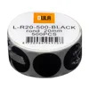 500 runde Etiketten schwarz 20 mm auf Rolle - Produktbild-Vorschau 3