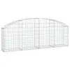 vidaXL Gabione mit Hochbogen 200x30x60/80 cm Verzinktes Produktbild-Vorschau 1