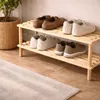 DOCHTMANN Botník se 2 policemi dřevěný 74x30x26cm Náhled obrázku produktu 6