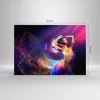 Bilder auf glas - Schönheit Disco Mode Make-up - 70x50cm - Produktbild-Vorschau 3