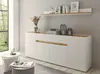Sideboard "Center" in weiß mit Wotan Eiche, Kommode 4-türig Produktbild-Vorschau 5