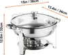 VEVOR 2 pcs. Chafing Dish Profi Set Récipient chauffant Voir les images du produit 8