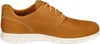 A side view of a single brown Timberland Oxford shoe with a white sole. Podgląd zdjęcia produktu