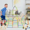 400stk Strohhalme Bausteine Set Lernspielzeug ab 3 Jahren Produktbild-Vorschau 10
