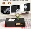 Collage of images showing features of a black coffee table with LED lights. Anteprima dell’immagine prodotto