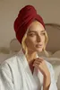 S Active Haar-Turban Mikrofaser 350 g/m² – Rot, Schnell Produktbild-Vorschau 2