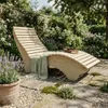 Holzliege Wellenliege Waldsofa Relaxliege Gartenliege Produktbild-Vorschau 1