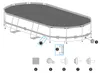Ersatzteil Poolfolie für Steel Pro MAX 488x305x107cm, oval Produktbild-Vorschau 2