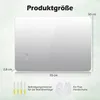 Zrcadlo COSTWAY, obdélníkové koupelnové zrcadlo s LED Náhled obrázku produktu 3