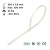 Kabelbinder Wiederverschließbar, 350mm x 7,6mm weiß Nylon, Produktbild-Vorschau 2