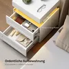 WOLTU Nachttisch mit Ladefunktion und LED-Beleuchtung, Produktbild-Vorschau 8