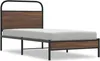 vidaXL Rám postele bez matrace 90x200 cm hnědý dubový Náhled obrázku produktu 1