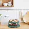 Rotho Fresh, Kuchenbehälter, Rund, Grün, Transparent, Produktbild-Vorschau 6