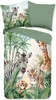 A duvet cover and pillowcase set with a jungle animal print. Anteprima dell’immagine prodotto