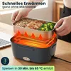 Elektrische Lunchbox 60W – 1,5L Edelstahl Speisenwärmer Produktbild-Vorschau 3