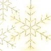Hängende LED-Schneeflocke, 120 Micro-LEDs, warmweiß, 8 Produktbild-Vorschau 1