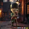 A stylized figurine of a character from One Piece, Roronoa Zoro, in a Halloween-themed setting. Anteprima dell’immagine prodotto